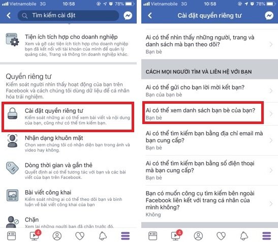 Cách khoá chặn không cho người lạ xem danh sách bạn bè trên Facebook