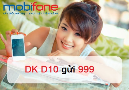Cách đăng ký D10 của MobiFone Cách đăng ký D10 của MobiFone