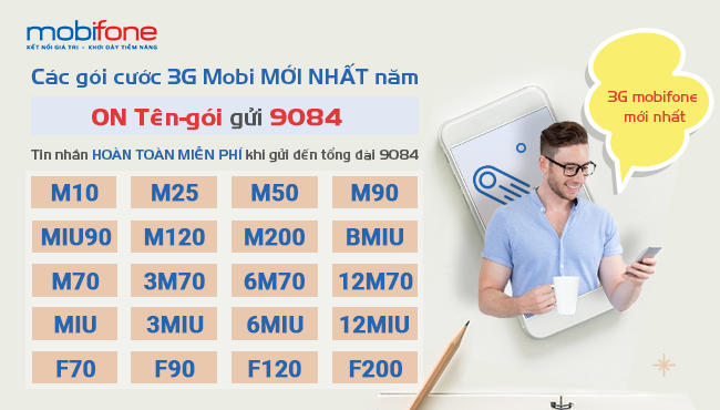 Cac goi cuoc 3g mobifone moi nhat
