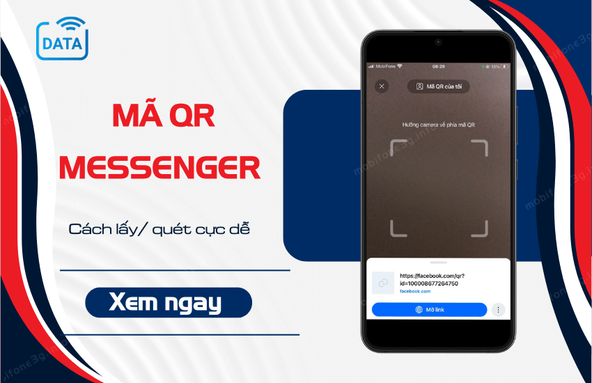 ma qr messenger lam sao lay?