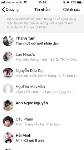 Meo xem tin nhan an trong facebok messenger tren dien thoai Meo xem tin nhan an trong facebok messenger tren dien thoai