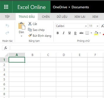 su dung excel online don gian