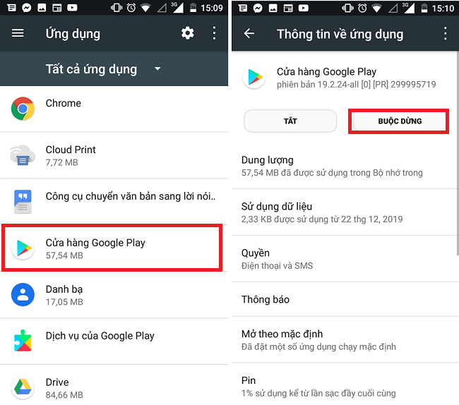 lam the nao de sua loi tai ung dung trong Google Play ?