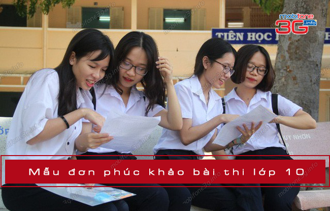 don xin phuc khao bai thi lop 10