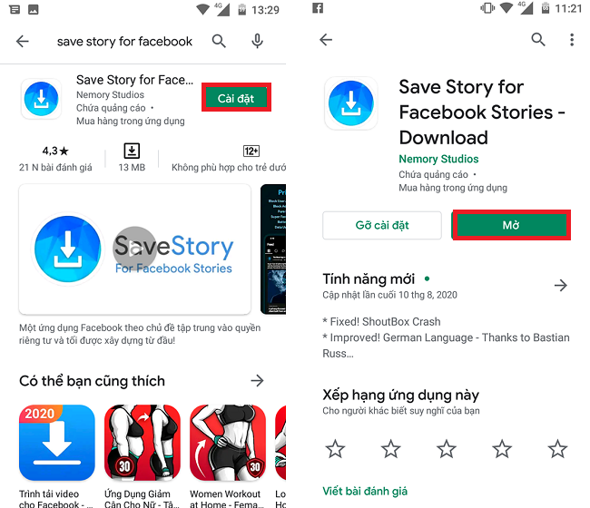 Cách download video Story Facebook về điện thoại