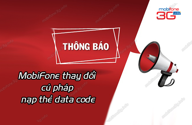 mobifone thay doi cu phap nap the data code