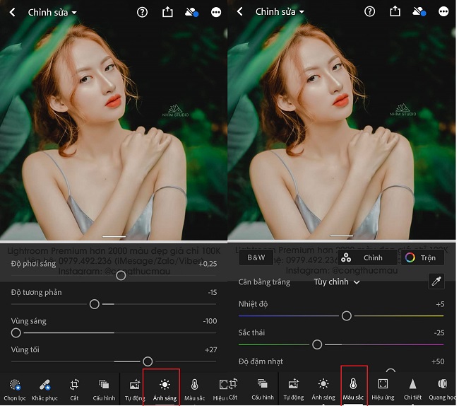 Công thức chỉnh màu Lightroom xanh lá cây Green Tone Công thức chỉnh màu Lightroom xanh lá cây Green Tone