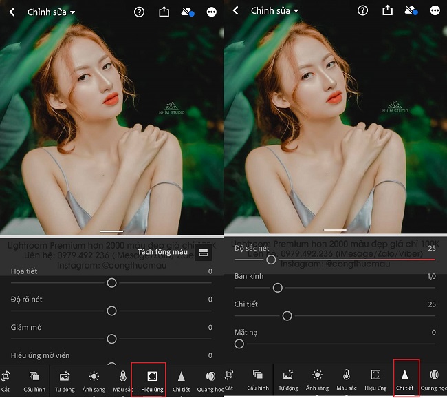 Công thức chỉnh màu Lightroom xanh lá cây Green Tone Công thức chỉnh màu Lightroom xanh lá cây Green Tone