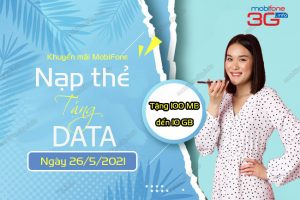 khuyen mai nap the tang data mobifone