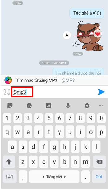cach gui bai hat qua zalo