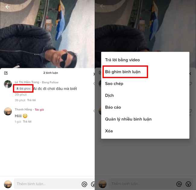 lam the nao de ghim binh luan tren tiktok cach ghim binh luan tren tiktok