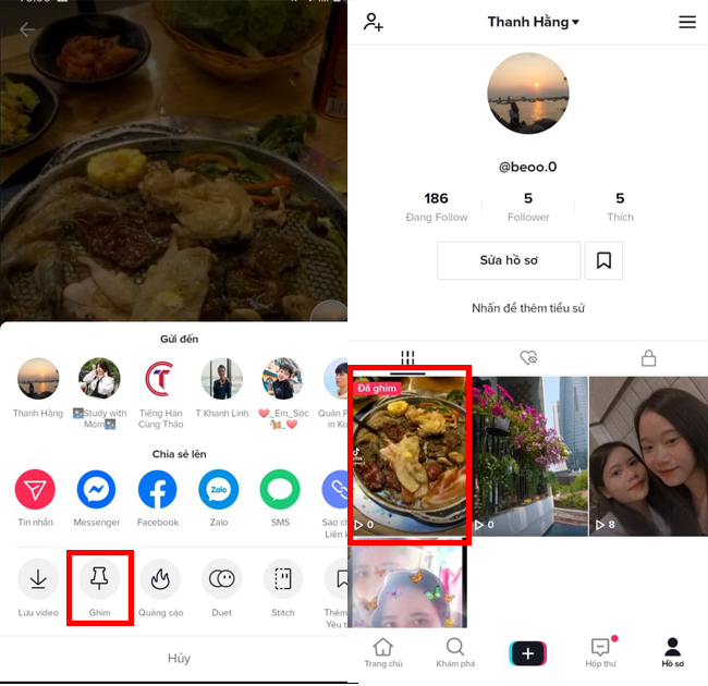lam the nao de ghim video tren tiktok? cach ghim video tren tiktok