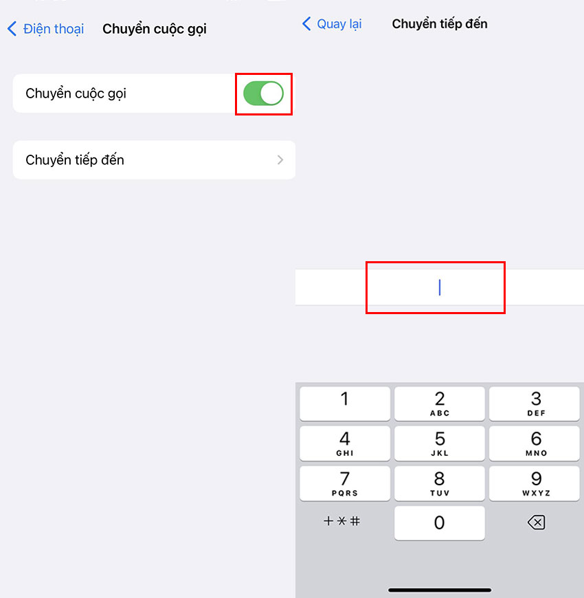 cach chuyen cuoc goi mobifone tren iphone