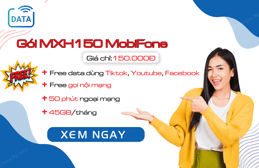 goi cuoc mxh150 mobifone